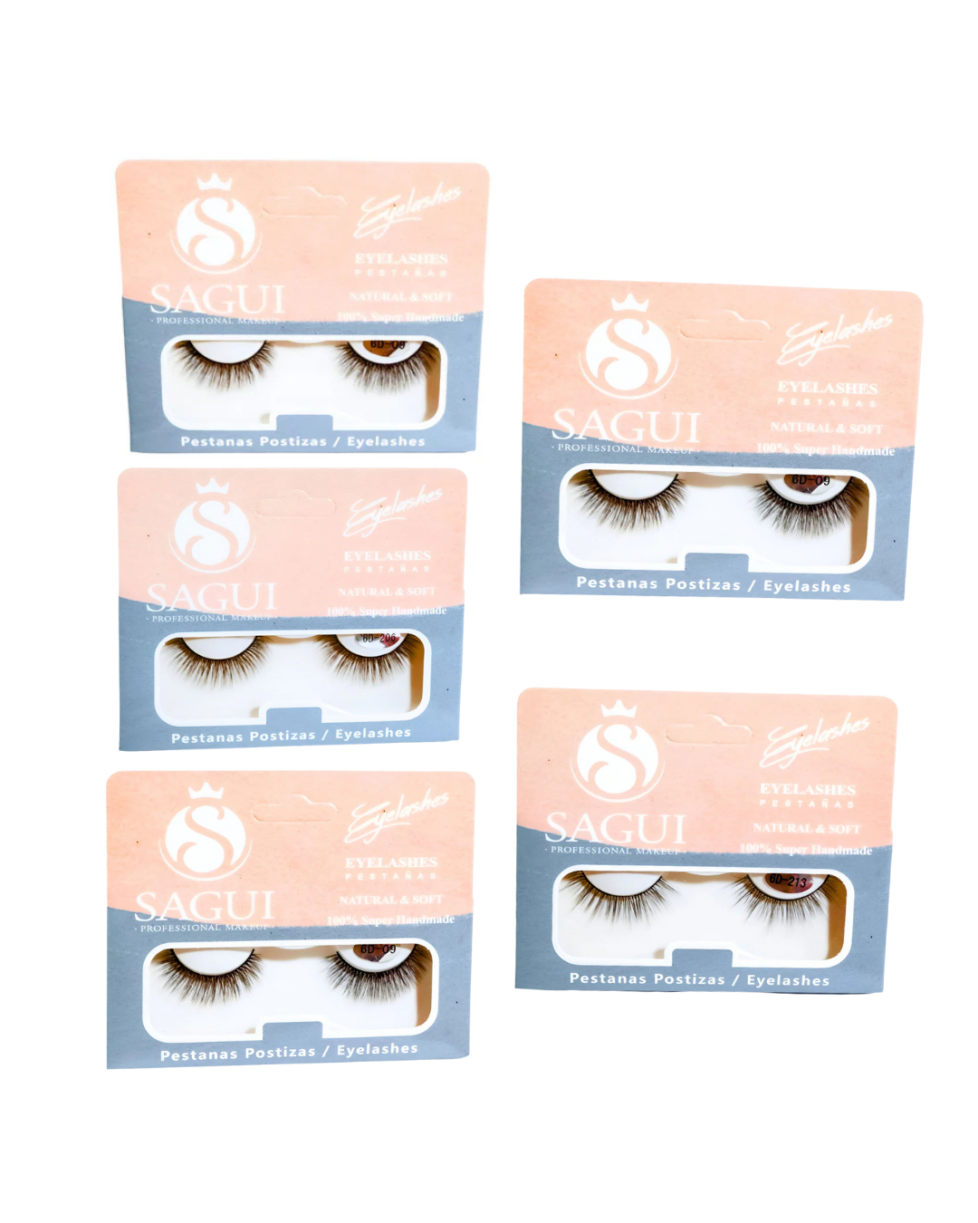 Pestañas Naturales 6 D Sagui