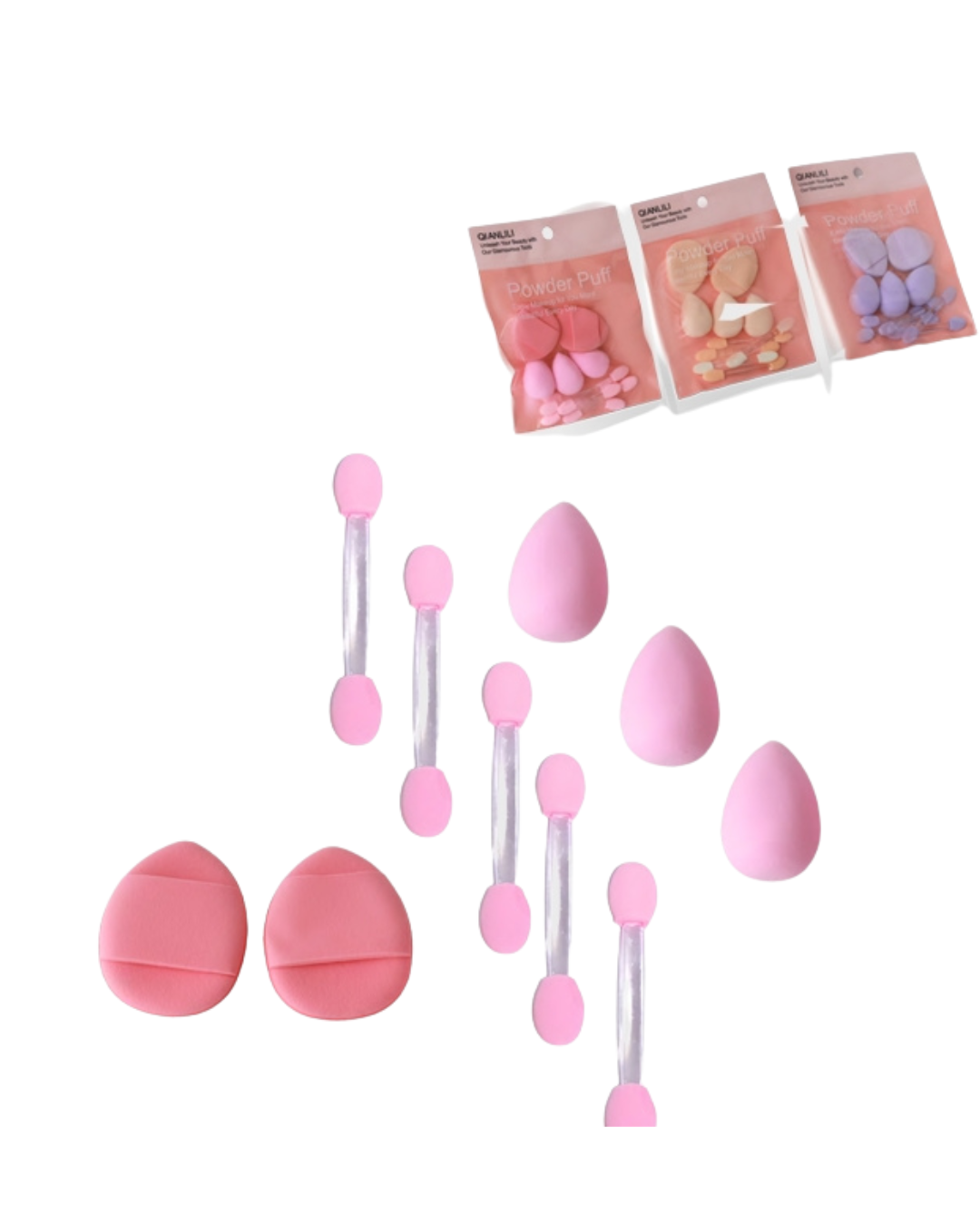 Kit Aplicadores & Borlas Mini Beauty Blender