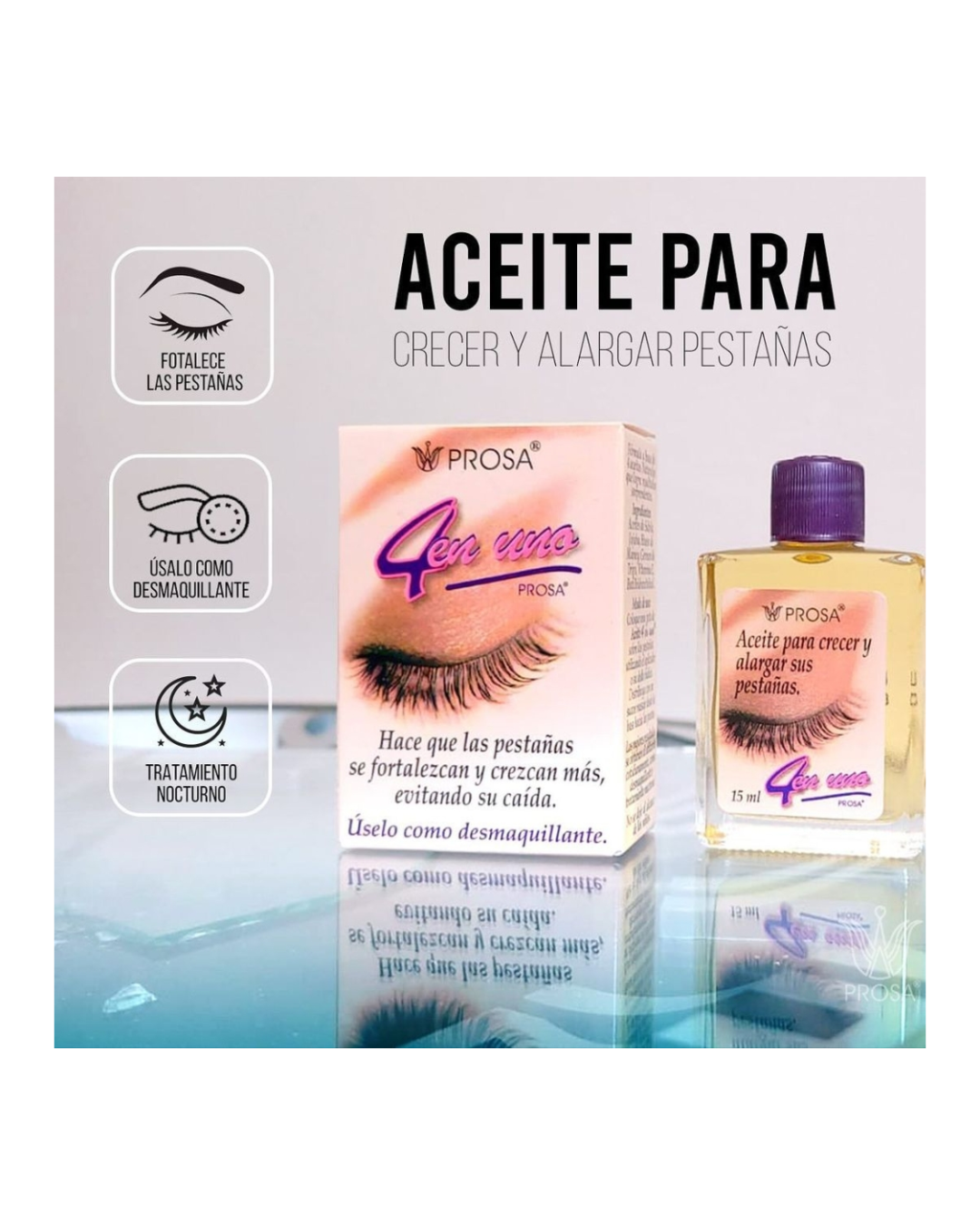 Aceite De Crecimiento Para Cejas Y Pestañas Prosa
