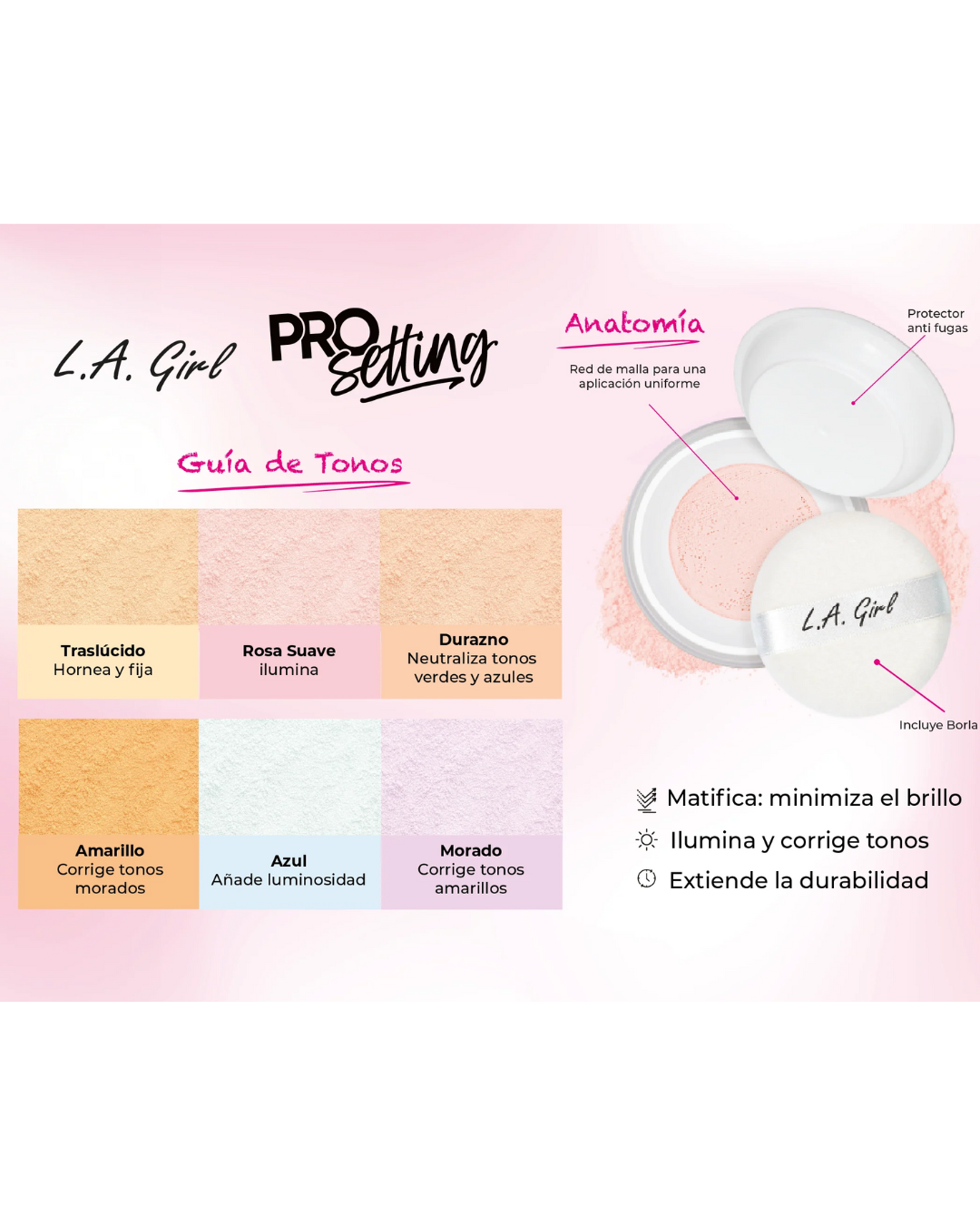 Polvo Suelto Pro. Setting L.A. Girl