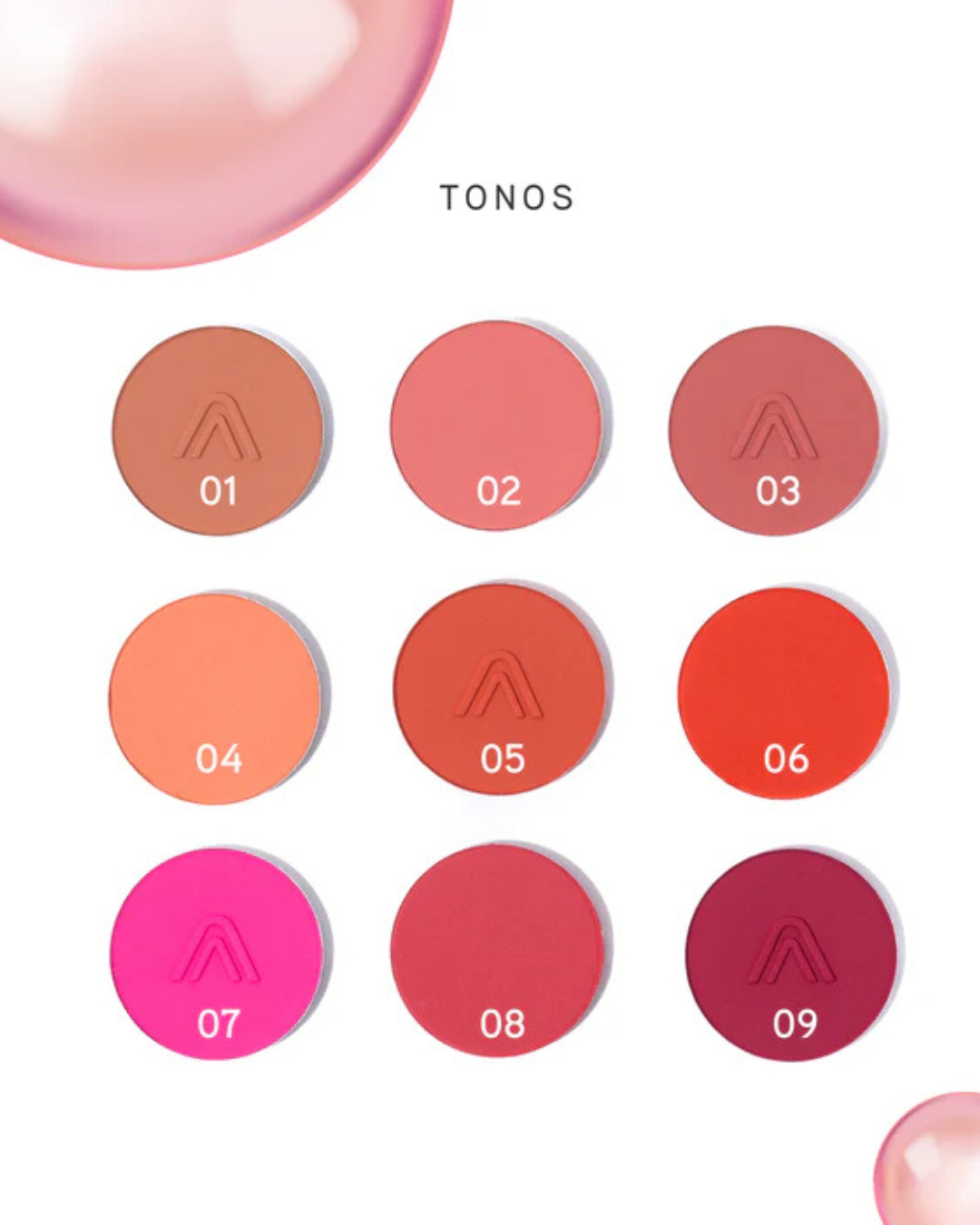 Paleta De Rubores Blushed Cheeks Atenea