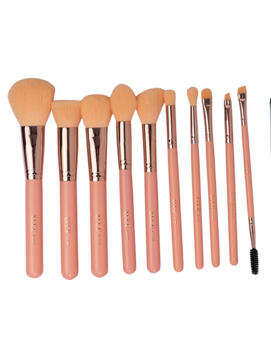 kit de brochas mandarine lula x10 kl13
