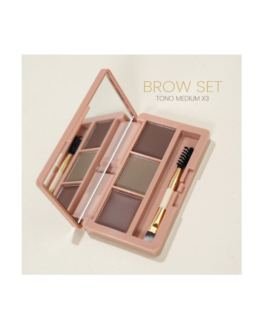 Trio de Cejas Brow Set nueva presentación Montoc