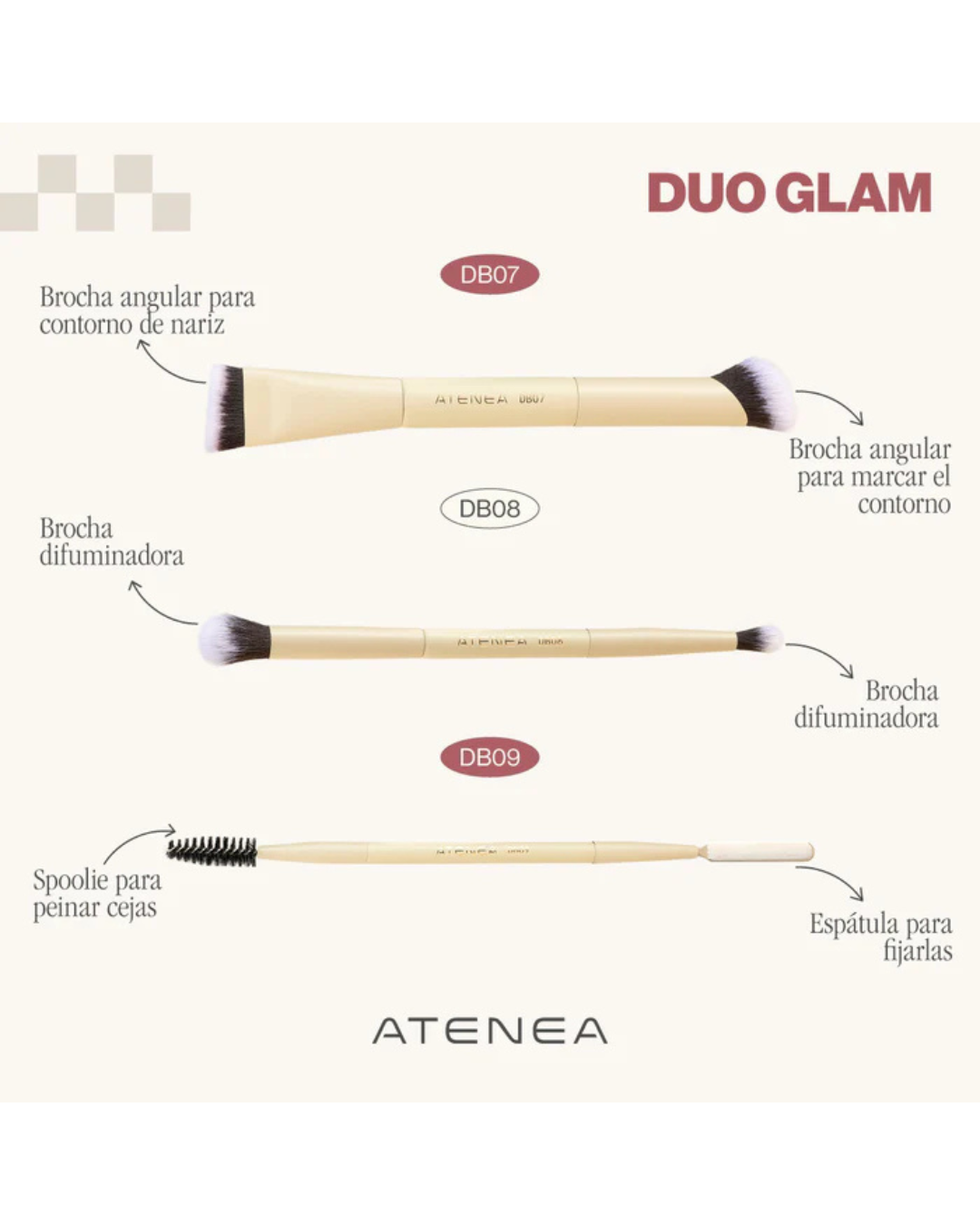 Brocha  Duo  Difuminadoras  Db08 Atenea