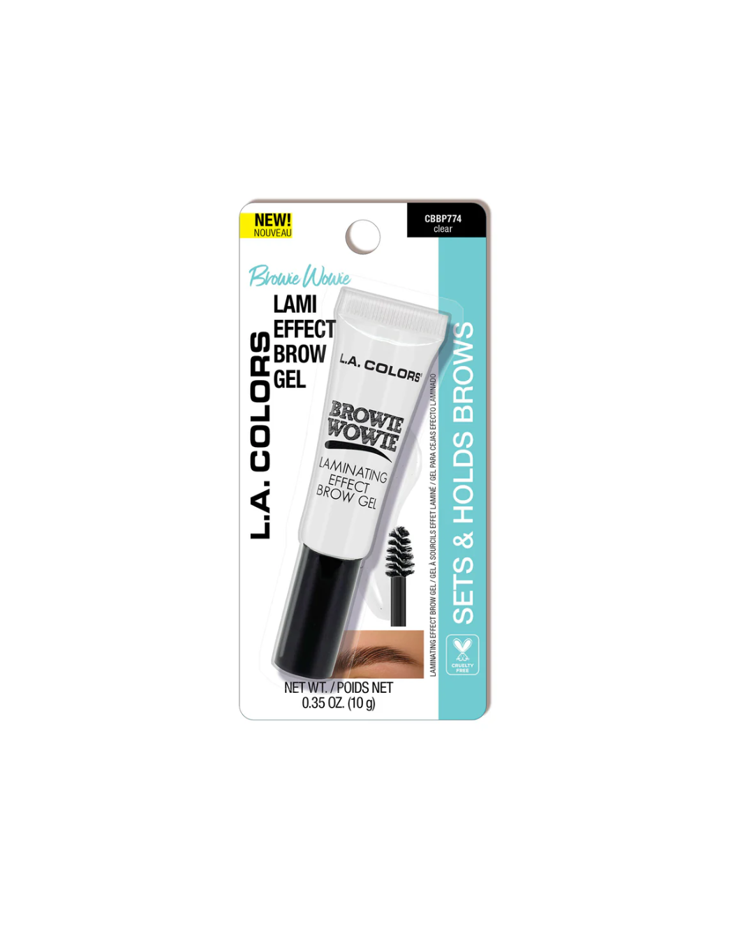 Gel para cejas La Colors Browie Wowie Laminating Effect Brow Gel